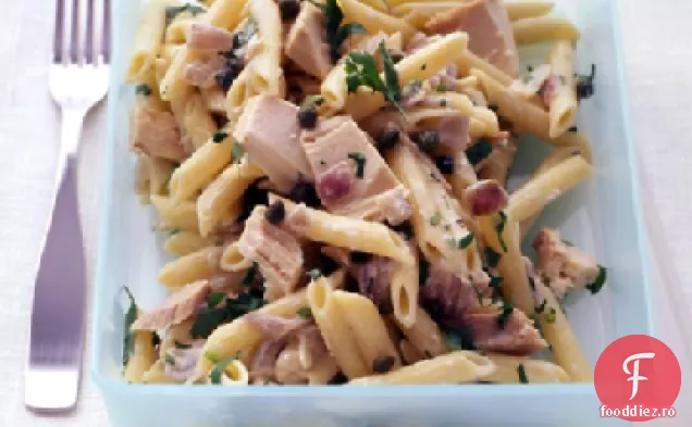 Penne cu ton și ceapă roșie