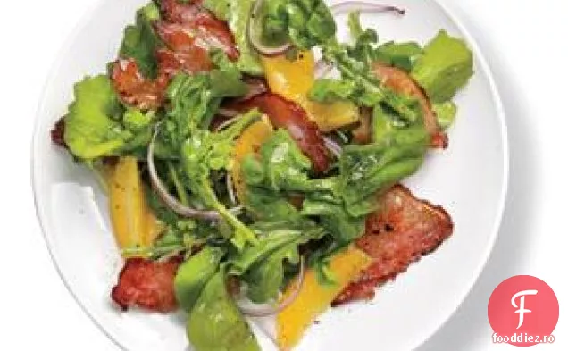 Salată Crocantă De Șuncă Și Rucola