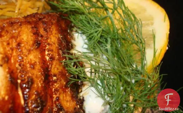 Biban De Mare Înnegrit La Grătar