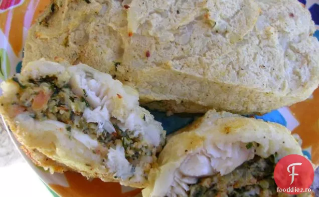Tilapia Umplută Încrustată Cu Cartofi
