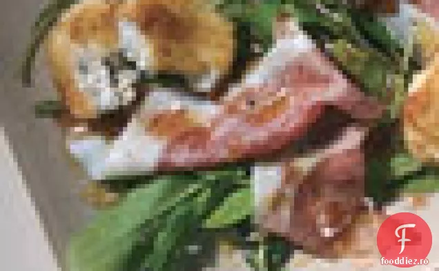 Salată De Rucola Și Brânză De Capră Cu Vinetă De Smochine