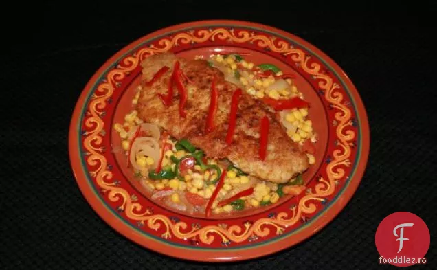 Snapper roșu Mexican cu Chili și porumb