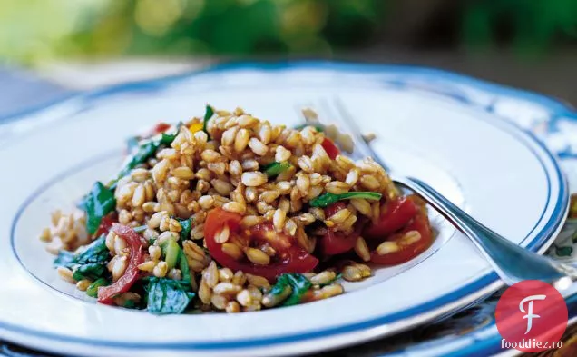 Salată Farro, roșii Cherry și Rucola