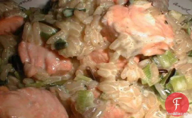 Somon și orez ușor Curry (all-in-one)
