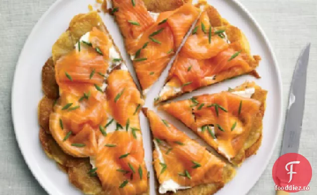 Galette de cartofi cu somon afumat