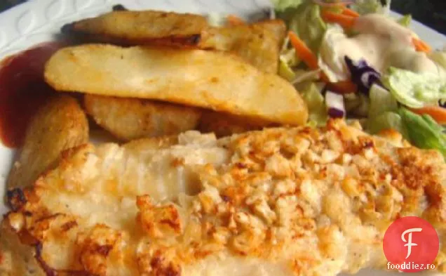 Pește și chipsuri crocante cu conținut scăzut de grăsimi