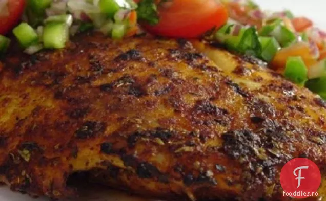 Somn Înnegrit Cu Salsa Fresca Cu Coriandru