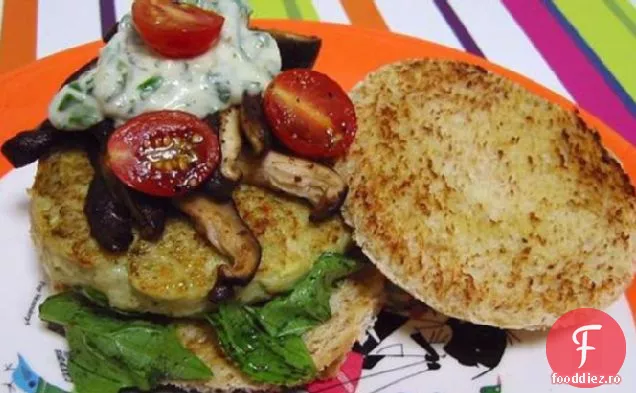 Burgeri de pește cu sos de ierburi