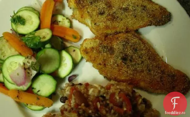 Somn picant cu crustă de făină de porumb