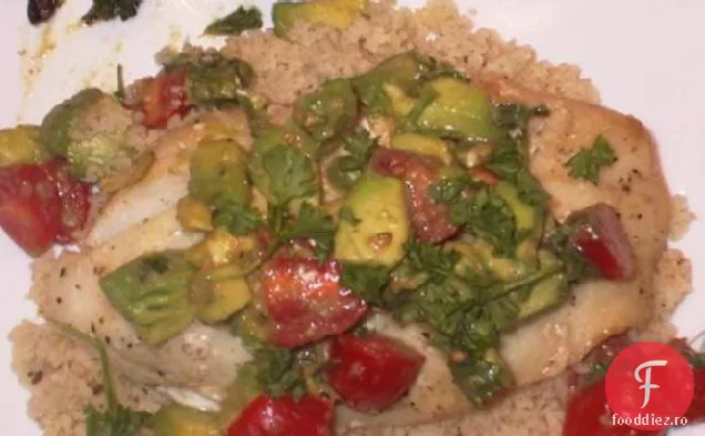 Cod cu Salsa caldă de Avocado