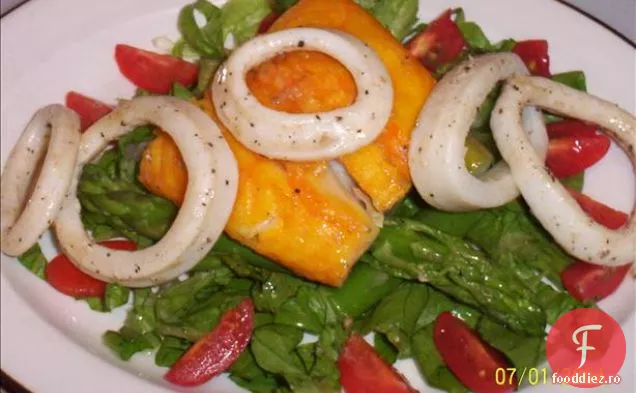 Cod afumat și Calamari