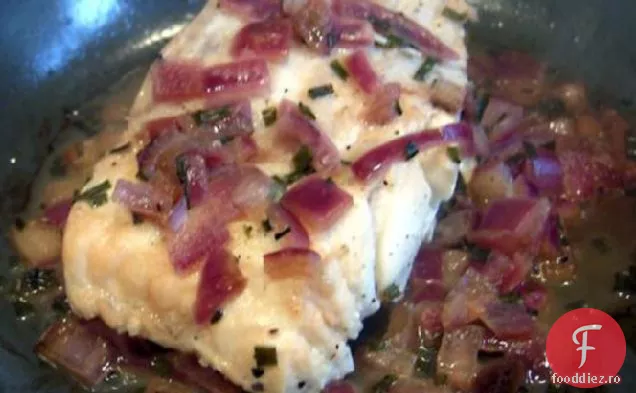 Cod cu ceapă și arpagic (Kabeljau Mit Schnittlauch Zwiebeln)