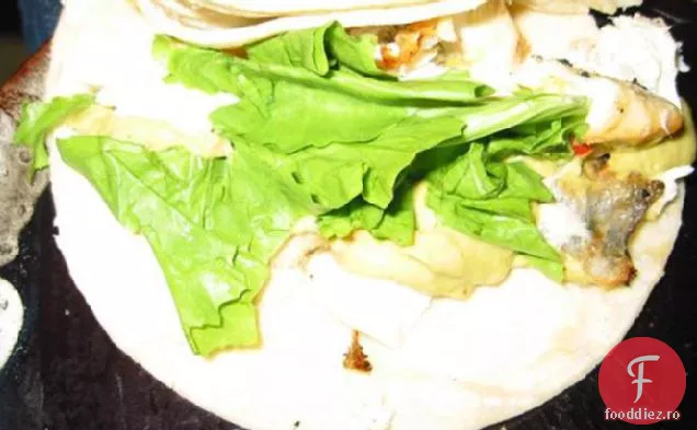 Tacos de pește Halibut cu sos Guacamole