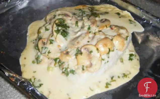 Halibut Cu Ciuperci