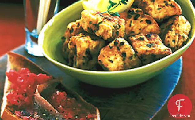 Pește prăjit marinat în usturoi, oțet, Oregano și chimen