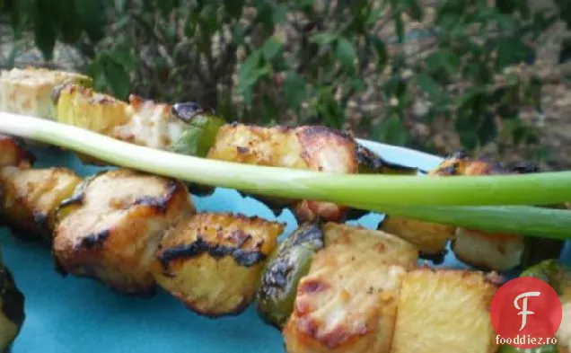 Teriyaki Pește Kabobs