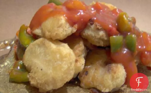 Pește crocant cu sos dulce și acru