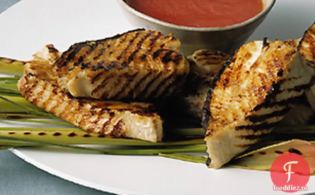 Halibut la grătar cu sos de roșii Lemongrass