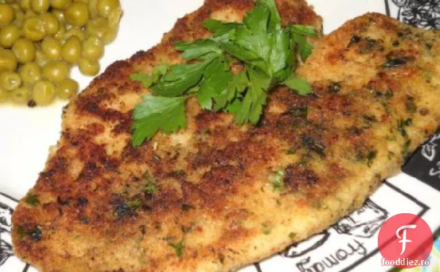 Halibut Prăjit La Cuptor Cu Usturoi Și Ierburi