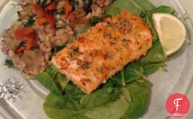 Ușor Asiago-Crusted Mahi Mahi