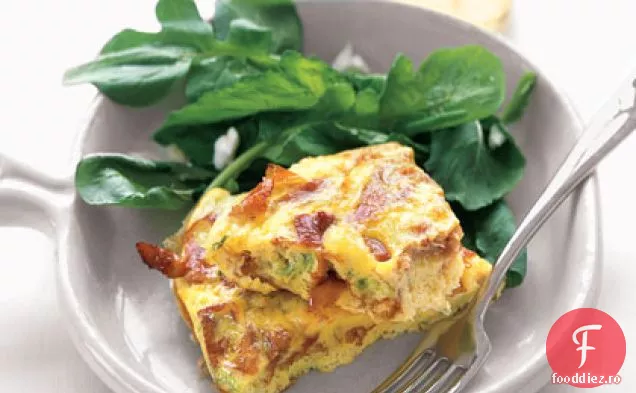 Prosciutto crocant și Frittata Scallion