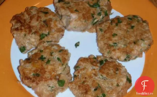 Burgeri de somon proaspăt cu Hoisin și ghimbir (cu conținut scăzut de grăsimi)