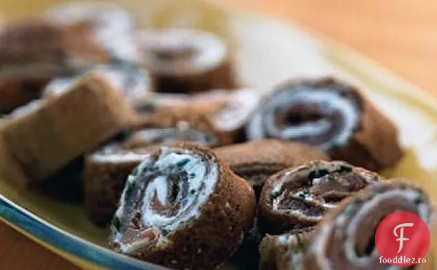 Pinwheels De Hrișcă De Somon Afumat