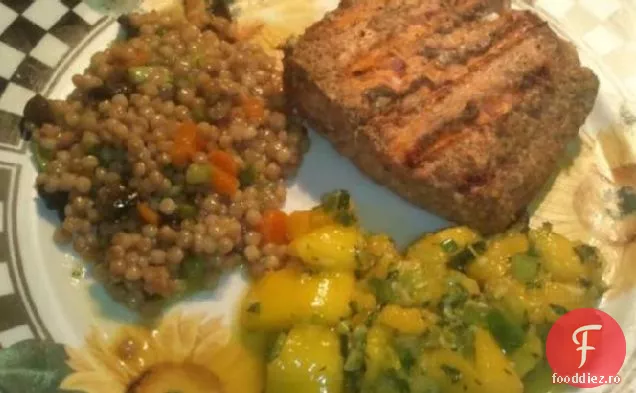 Fileuri de somon Tandoori cu gust de mentă de Mango
