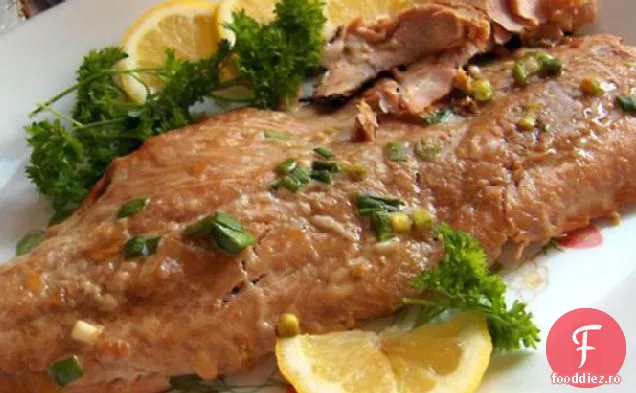 Somon La Grătar Cu Ghimbir Cu Miere
