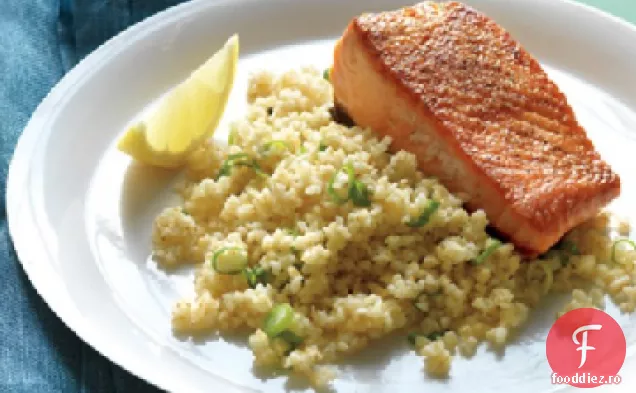 File de somon ars cu Bulgur