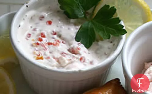Smântână suedeză și sos de Caviar pentru somon