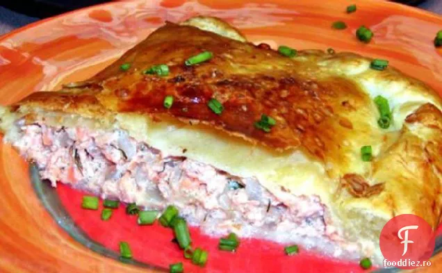Somon în foietaj