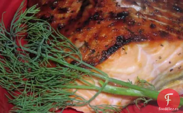 Somon Cu Glazură De Zahăr Brun