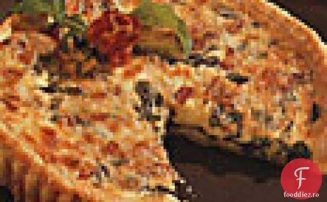 Quiche de rucola și slănină