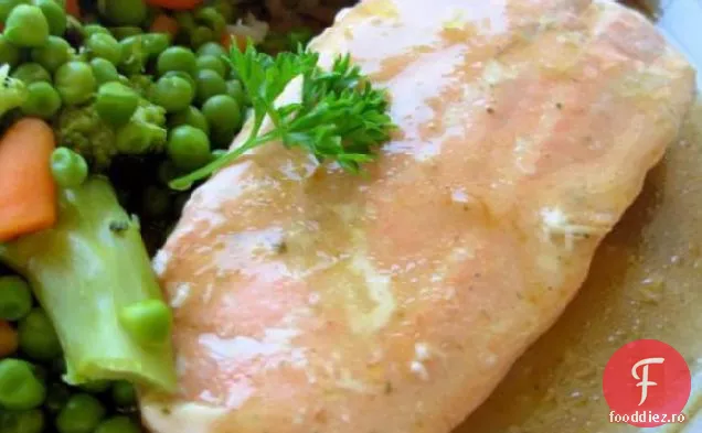 Somon Glazurat Cu Arțar Și Muștar (3 Ingrediente)