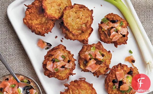 Mini Latkes Cu Gust De Somon-Măsline
