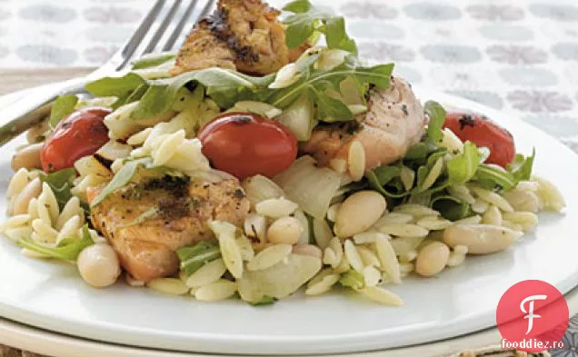 Somon Pesto La Grătar-Salată Orzo