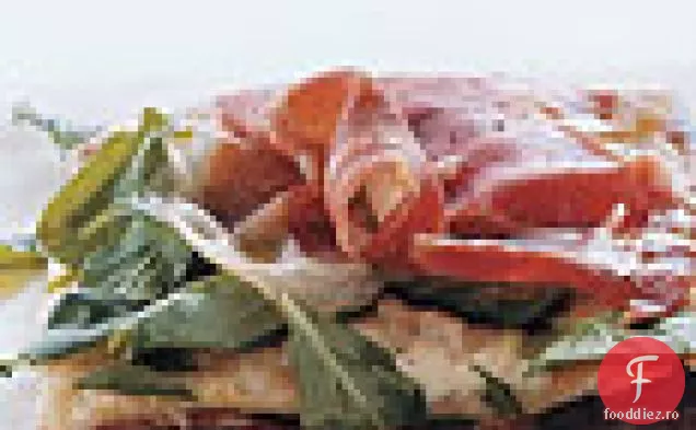 Pizza cu Fontina, Prosciutto și Rucola