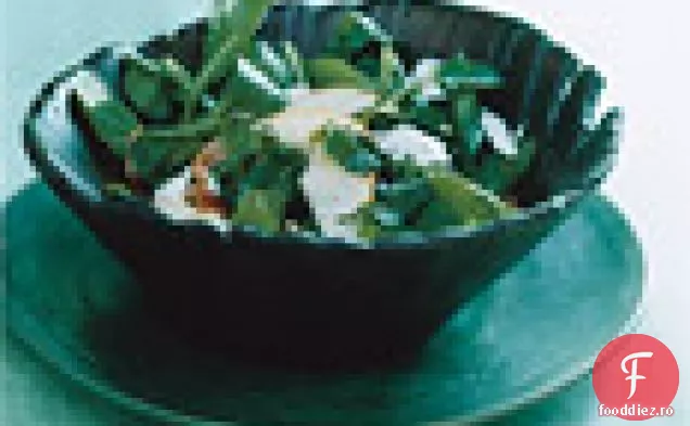 Salată de pere, rucola și Pancetta
