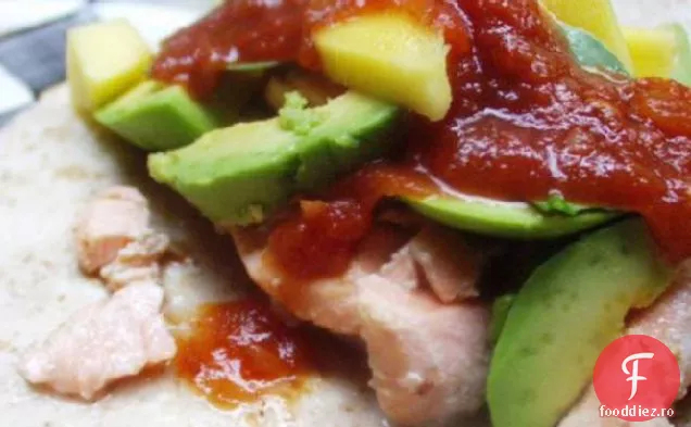 Superalimente Taco de somon cu Mango și Avocado