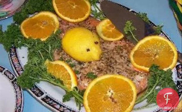 Fripturi De Somon Condimentate Cu Salsa De Fasole Neagră