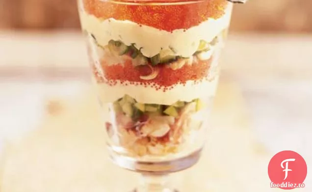 Parfaituri cremoase de Crab și Caviar