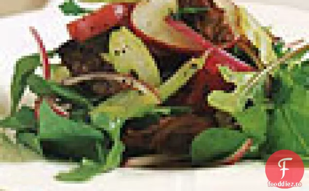 Salată de stridii afumate și cartofi cu rucola