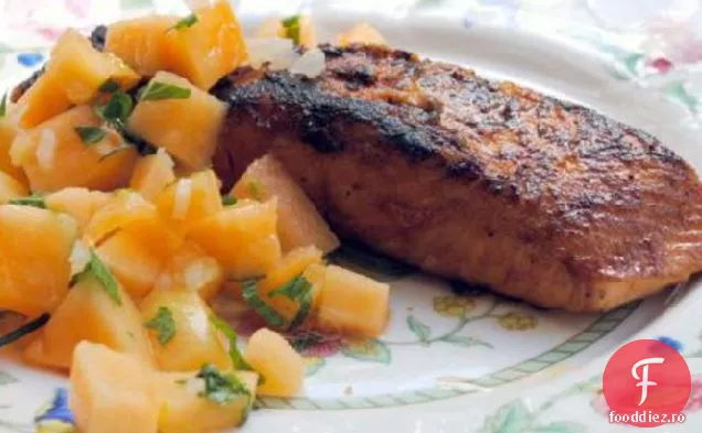 Somon Prăjit Marocan Cu Salsa De Mango