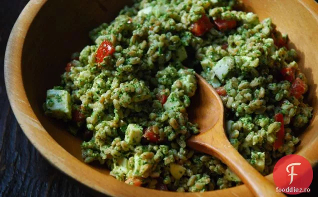Farro & Salată Proaspătă De Mozzarella Cu Pesto De Nucă De Rucola