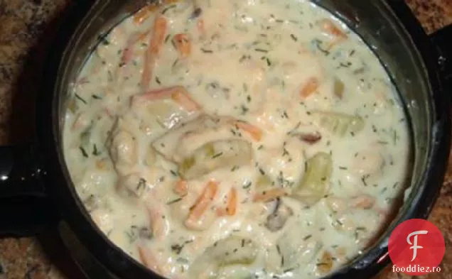 Chowder De Somon Cu Aragaz Lent