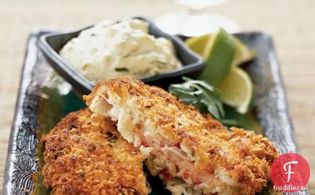 Prăjituri De Crab Umplute Cu Somon