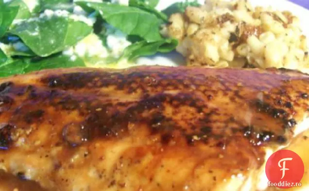 Fripturi De Somon Prăjite În Tigaie Cu Oțet De Sherry - Glazură De Miere