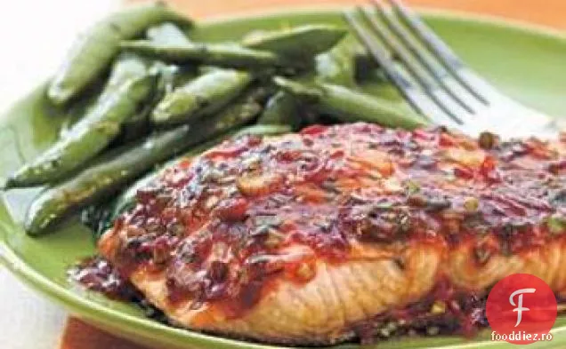 Chile usturoi BBQ somon