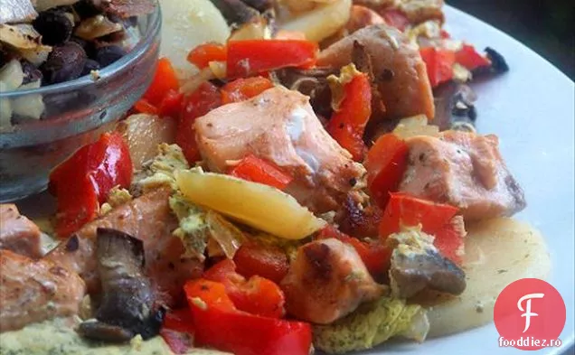 Somon Hawaian Cu Salsa De Ananas